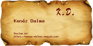 Kenéz Dalma névjegykártya